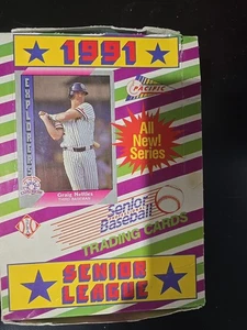 1991 Pacific Senior League Baseball Wax Box 35 Sealed Packs🔥 - Picture 1 of 2