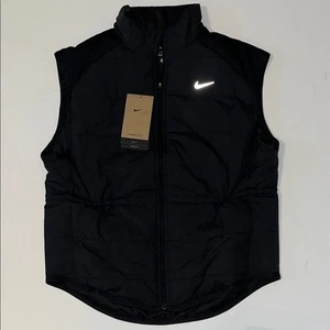 Nike Therma-FIT Swift Women's S Running Vest Black FB7537 Loose full zip $120 - Picture 1 of 13
