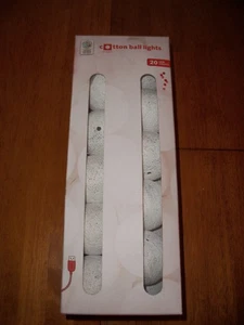 The Original Cotton Ball Light Set~20 LED White Lights~USB Cable NIB - Picture 1 of 6
