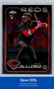 Elly De La Cruz Rookie 2024 Topps Chrome #44 Cincinnati Reds K13 - Foto 1 di 2