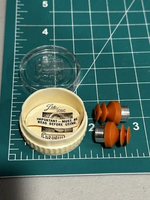 De colección Lee Ear Válvula Sónica Auditiva Válvula de Oído Disparadores Naranja Explosión Tapones Seguridad Foto 1 de 4