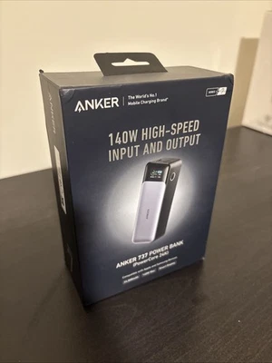 Banco de alimentación Anker 737 24000 mAh - gris/negro (A1289) Foto 1 de 4