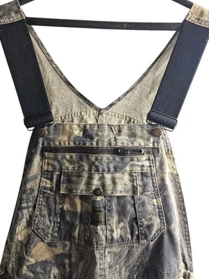 Vtg Liberty Mossy Oak Break Up Camo Bib Overalls Men 34x32 Gorpcore Hunting  - Image 1 of 4