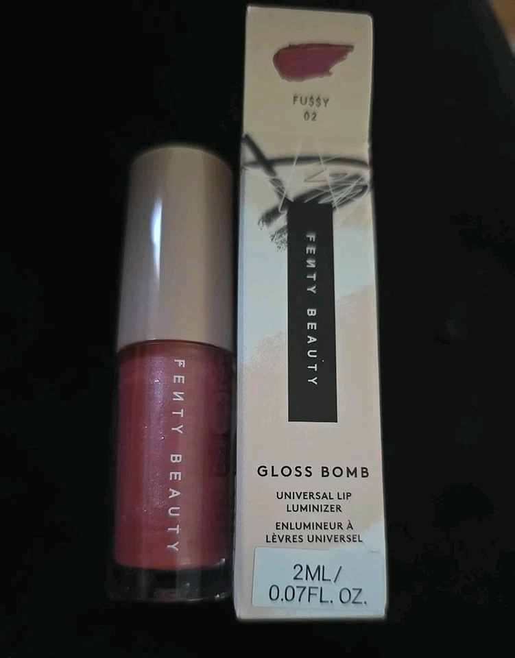 NEW NIB Fenty Gloss Bomb Lip Luminizer 02 FUSSY FU$$Y Travel Mini 2ml/0.07oz  - Image 1 of 1