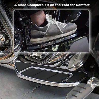 For Harley Freewheeler FLRT 2015-2024 Driver Rider Airflow Footboard Footrest - Image 1 of 4