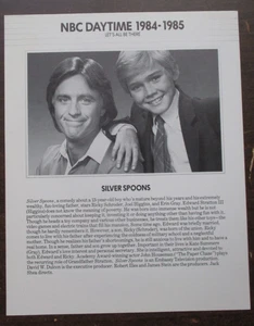 PRESS PROMO PHOTO BROCHURE SILVER SPOON RICKY SCHRODER JOEL HIGGINS 8X10 Q231 - Picture 1 of 3