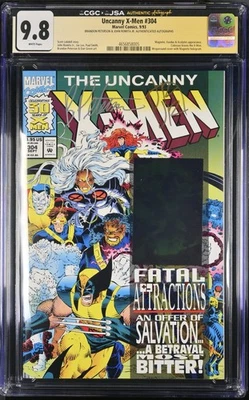Uncanny X-Men #304 CGC 9.8 JSA DOUBLE SIGNED John Romita Jr. & Brandon Peterson - Image 1 of 2