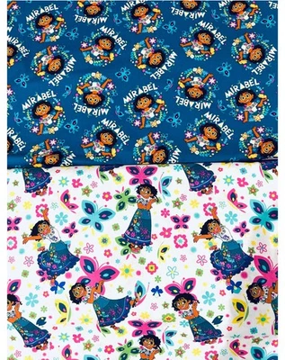 Tela Disney Encanto Mirabel algodón FQ media yarda fuera de uso 2021 resortes creativos Foto 1 de 4