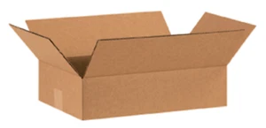 Pack of 25 16x10x3 Shipping Corrugated Packing Box Kraft Cardboard Carton Mailer - Picture 1 of 5