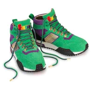 FRESHY DOPE DAWGS Criatura Verde Arco Iris HIP HOP Zapatillas altas Zapatos talla 8.5 - Imagen 1 de 13