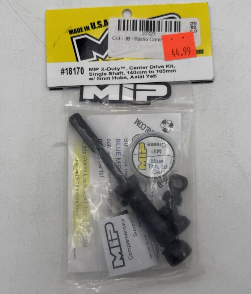 MiP 18170 Center Drive Kit Single Shaft 140mm - 165mm With 5mm Hubs