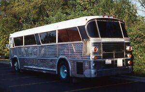 Original Bus Slide Unmarked Silver White Bus 1986 #8