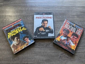 3 Martial Arts Kung Fu DVD Movies: Fist of Legend, Breathing Fire, Street Fight. - Picture 1 of 4