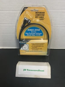 Fellowes Notebook Computer Key Cable Lock Brand New Never Used 🔥🔥🔥 - Photo 1/7