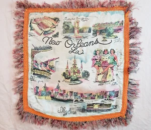Funda de almohada de recuerdo vintage de Nueva Orleans, época de la Segunda Guerra Mundial de LA - Imagen 1 de 11