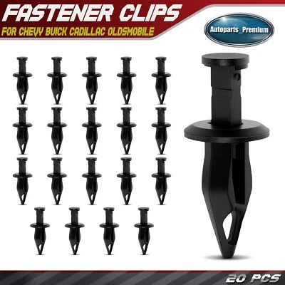 Cubierta de parachoques de 10 mm de 20 piezas tipo empuje con retenedor de clip de extremo cerrado para Chevy Buick Foto 1 de 4