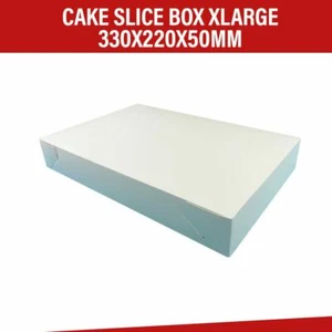 Cake Boxes Slice XLarge 10Pk Cupcake Cake Pastry Macaroon Boxes Boards Patty Pan - Picture 1 of 1