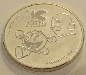 2020 Pac-Man 40th Anniversary 1 Troy Oz. .999 Fine Silver Coin - Niue - Picture 1 of 2