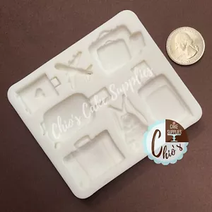 Stampo in silicone a tema viaggio/bagaglio - Foto 1 di 5