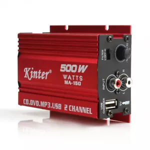 500W 12V 2 Channel Powerful Stereo Audio Power Amplifier HiFi Bass Amp Car Home - Picture 1 of 12