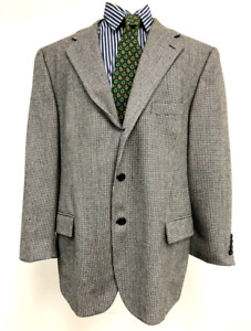 Harold Powell Sport Coat Jacket Gray 3 Button Men's - Size 46R