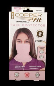 New Copper Fit Youth Size Copper Infused Face Mask Protector with UPF 30 - Picture 1 of 8