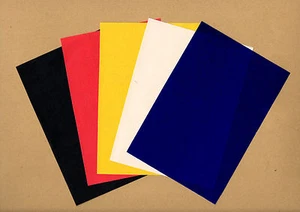 10 BÖGEN DIN/A4 KOHLEPAPIER GEMISCHT - 2 SCHWARZ 2 GELB 2 ROT 2 BLAU 2 WEISS  - Bild 1 von 1