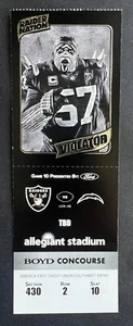 Boleto de Los Angeles Chargers vs Las Vegas Raiders 2025 1/5/25 como nuevo - Imagen 1 de 2