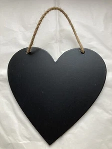 SMALL HEART CHALKBOARD DOUBLE SIDED - Picture 1 of 2