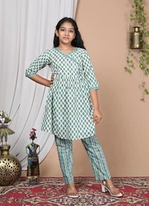 Kids Dress for (2 to 12 Year) Girls, Cotton Material Kids Wear Bright colours - Picture 1 of 11