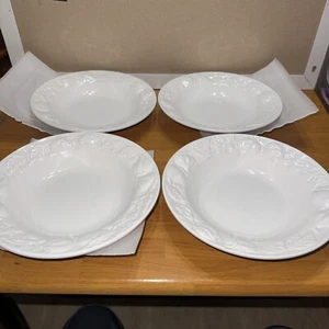 I Patrizi White Pasta Salad Bowls 10” -Set of 4 - One Small Chip - See Pictures) - Picture 1 of 6