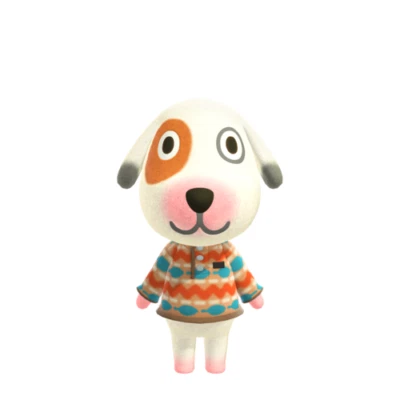 MARKENLOS #342 Mini Amiibo Karte für Animal Crossing Bones / Strolch Nintendo Switch