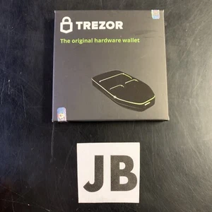 Trezor One Cryptocurrency Hardware Wallet Black Bitcoin Wallet, Sealed - Picture 1 of 3
