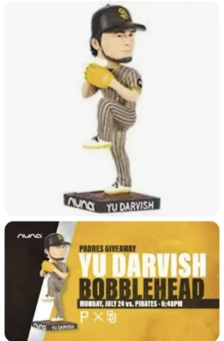 Yu Darvish Bobblehead 3000 Strikeouts San Diego Padres 7/24/23 SGA *PRESALE* Cover