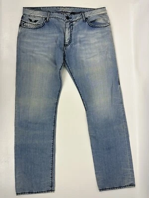 Robin's Jean Men's Constrast Stitch Distressed Size 40x34 - Image 1 of 4