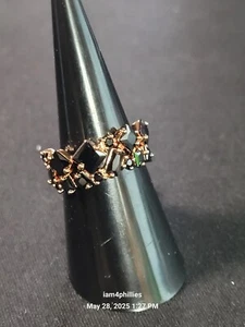 Bomb Party RG44405, Eternity Bound-Sz 7 Black Onyx On Rose Gold Plating - Picture 1 of 5