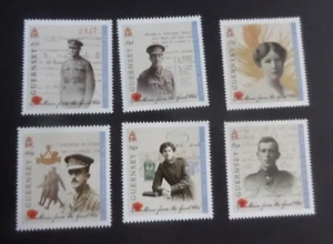 Guernsey 2014 Stories from Great war Poppy SG1542/7 MNH UM unmounted mint - Imagen 1 de 1
