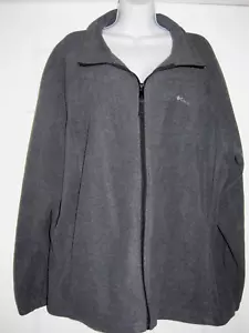 Chaqueta Columbia para mujer talla grande 3X gris oscuro polar cuello con cremallera usada en excelente estado - Imagen 1 de 5