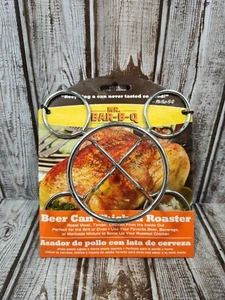 Soporte para lata de cerveza para pollo Mr. Bar-B-Q 06126 acero cromado - Imagen 1 de 5