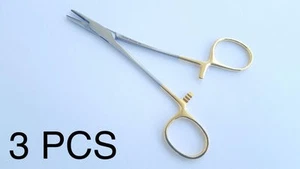 3 Halsey Needle Holder 5" Delicate Tungsten Carbide Jaws German Dental Surgical - Picture 1 of 1