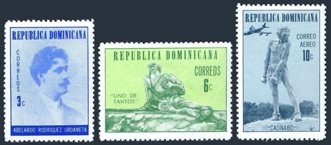 Dominican Rep 670-671,C176,MNH. Abelardo Rodriguez Urdaneta,sculptor,1970 Cover