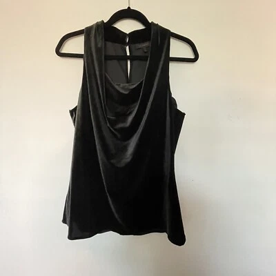 Regata The Limited malha azul-petróleo gola redonda tamanho G elástica macia preta - Imagem 1 de 4