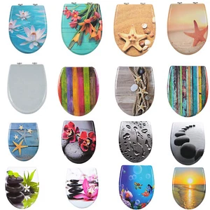 WC Sitz mit Absenkautomatik Toilettendeckel Toilettendeckel Toilettensitz #2217 - Bild 1 von 29