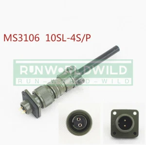 1SZT NOWY NA 2-rdzeniowe złącze proste wtyczki lotnicze MS3106A-10SL-4S/P - Zdjęcie 1 z 5