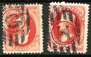 Sc #178/183 LETTERS G &H Fancy Cancel 2 Cent Jackson 1875-79 Banknote US 72E65 - Picture 1 of 3
