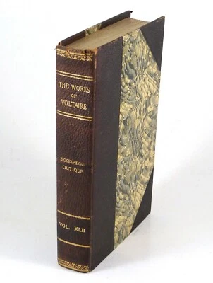 Works of Voltaire in 42 Volumes Ltd. Edition 1901 Vol. 42 Biographical Critique - Image 1 of 4