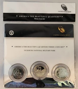 2011 Vicksburg National Military Park ATB 3-Coin Set - Picture 1 of 1