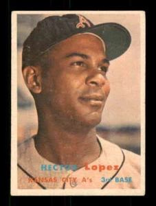 1957 Topps #6 Hector Lopez VG/VGEX Athletics UER 532103 - Picture 1 of 2