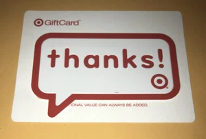 2008 THANKS! TARGET GIFT CARD RARE NO VALUE NEW - Picture 1 of 1