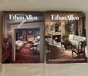 LOT (2) Vintage Ethan Allen Furniture Decor MCM Catalogs 1976 1979 - Imagen 1 de 2